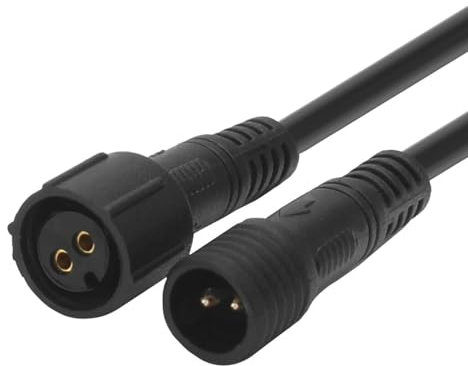 Schürberg 1x Wasserdichtes 2Pin Kabel vorkonfektioniert, 2 Meter lang, Belastbar bis 50 Volt / 3 Ampere, 1 oder 2 Meter Länge, 2-4 Pin zur Auswahl