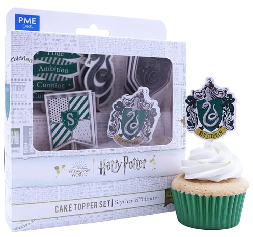 PME Harry Potter Cake Toppers, Pack of 15, Slytherin