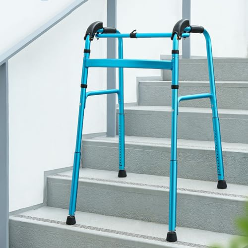 Joyfitness Gehhilfe für Erwachsene, klappbares Gehgestell zum Treppensteigen aus Aluminium,Gehhilfe, Gehbock, Gehmobilitätshilfe für ältere Menschen, Hilfsgehhilfe mit Behinderung