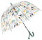 Rhomba Klar Transparente Blase Clear Bubble Umbrella for Children Lightweight Cute 8 Fibre Ribs Cute Dome See Through Perfect for Walking Kids Umbrella for Child (Panda)