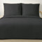 Good Nite Bettwäsche-Sets 200x200 Schwarz Gestreift Mikrofaser Bettwäsche Bettbezug 200x200 cm + 2 Kissenbezug 80x80 cm Bettwäsche mit Reißverschluss (Schwarz, 200x200cm+80x80cm*2)