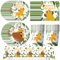 Babioms 71Pcs Vaisselle de Le Roi Lion, Lions Vaisselle Anniversaire Kit, Assiettes, Gobelets, Serviettes, Nappes, Lion Thème Party Supplies pour Fête d'Anniversaire, 10 Invités