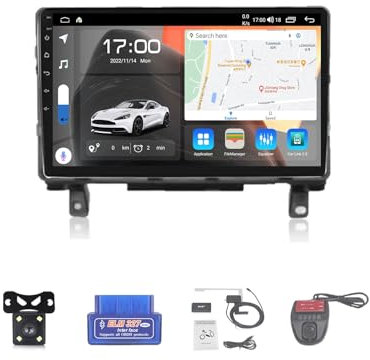 Android 12 Car Stereo 2 DIN para Opel Astra H 2006-2014 Pantalla táctil de 9 Autoradio con Inalámbrica CarPlay/Android Auto,FM Am Radio Dab+ RDS/DSP/GPS/DVR/SWC/BT 5.0(Size:M100CP)