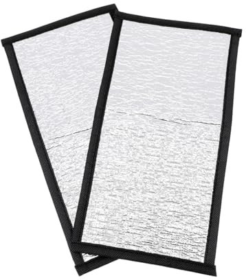 WOONEKY 2pcs Reptile Heating Pad Reflective Film Insulation Mat for Snakes Lizards Turtles Warmer for Terrarium Environment