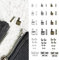 YBCCBY 60 Stücke Reißverschluss Reparatur Set Zinklegierung Reißverschlussstopper Reparaturset Reißverschluss Endstücke Endlosreißverschluss Stopper Zipper Reparatur Set Schieber für Jacke Nähen