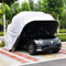 WTTTTW Carport rétractable hydraulique, carport Mobile Semi-Automatique résistant au Froid, auvent Pliable en métal Robuste, Garage Portable,19.6x8.2x8.2ft