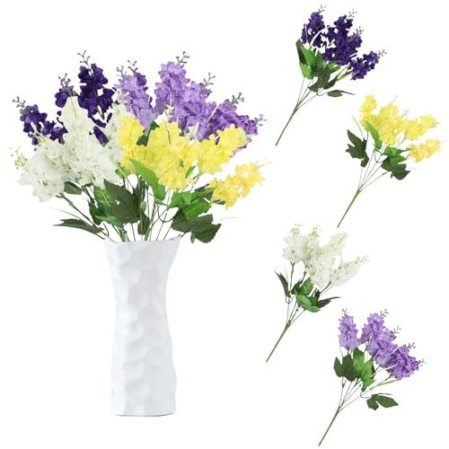 astylishome Faux Flowers that Look Real Artificial Flower Fake Plant Floral Arrangement for Table Centerpieces Baby Shower Home Kitchen Office Coffee Shop Decorations 2210