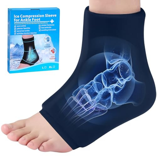 Kühlmanschette Achilles-Sehnenentzündung, Knöchel-Fuß-Eisbeutel Gel-Eisbeutel Für Wärme Und Kältetherapien, Kühlpads Für Füße, Für Knöchelverstauchung, Achillessehnenentzündung, Plantarfasziitis