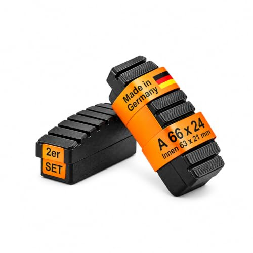 DRUCKSOLUTIONS Leiterfüße Ersatz 2er Set | Ersatzfüße Innenschuhe aus TPU für Sprossen- & Stufenleitern — Rutschfest, UV-Beständig, Bodenschonend | Leiter Füße Leiterfüsse | inkl. Befestigungsschraube