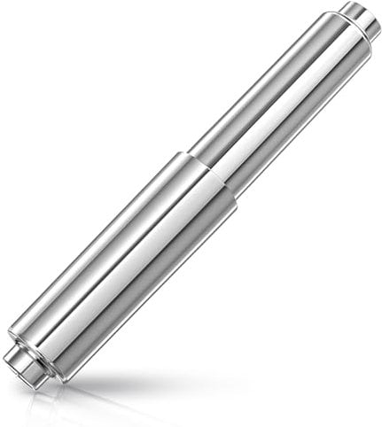 Xindojuz 1 PCS Toilet Paper Holder Replacement Rod, ABS Plastic Toilet Paper Spring Rod, Universal Toilets Papers Roller Replacement Loaded Roller Bathroom Accessories (11 cm - 17 cm, Silver)