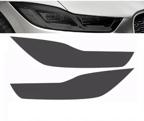 Rufutle Scheinwerfer Tönungsfolie für Jaguar I Pace 2018+, Auto Außenscheinwerferfolie Rauchschwarz Transparent Ppf TPU Aufkleber
