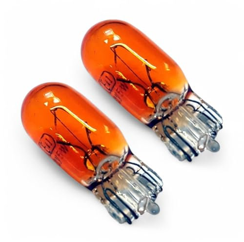 For Ford Fiesta Orange/Amber Side Indicator Bulbs 501 Side Tail Pair (89-97)