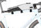 Rhinowalk Fahrrad Oberrohrtasche, Fahrradrahmentasche, wasserdichte Fahrradtasche, professionelles Fahrradzubehör für Mountainbikes, Rennräder (erweiterte Version), 2,1L, Weiß