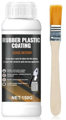 Revêtement en caoutchouc multi-usages, peinture en caoutchouc, caoutchouc liquide, imprégné liquide, flexible et amovible, revêtement de protection pour pinces et bijoux, outils de bricolage, noir