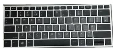 fqparts Laptop Keyboard For HP Elite x2 1012 G2 Black UK English Layout