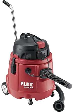 FLEX Nasssauger mit integrierter Wasserpumpe VCE 50 WET – 50 L Behältervolumen (Abmessungen 500 × 440 × 650 mm, Gewicht 15 kg, Kabellänge 7,5 m) 533349