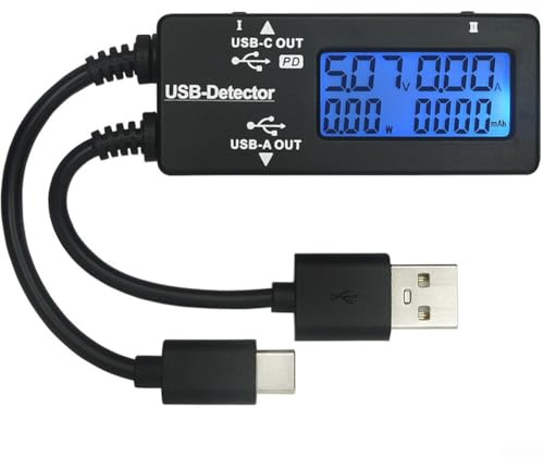 USB-Multimeter, YB26D, digitaler LCD-Tester, Farbbildschirm, Spannungs- und Strommesser, Batteriekapazitätstester (YB26D-D)