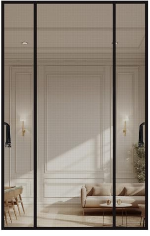 LALAGO Mosquito Net with Magnets for Doors, 130 x 210 cm, Magnetic Fly Screen Door, Window Curtain, Magnetic Mosquito Net for Windows Doors, Entrance Doors, Balconies