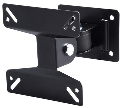 ELEOUTI Tv Wall Mount Bracket Cable Concealment Feature for Flat Panel Tv with 180 Degree Rotation, Space Saving Metal Design Black for Entertainment and Commercial Places