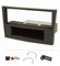 tomzz Audio 2439-057 Set copertura radio compatibile con Opel Corsa D Astra H Zafira B charchoal nero con adattatore quadlock ISO Fakra adattatore antenna fantasma alimentazione DIN ISO staffa di r...