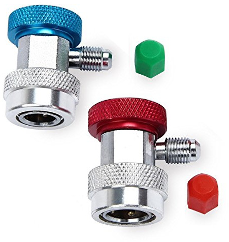 1 Set massivem Messing schnellverbindungen R134 A Adapter A/C Klimaanlage High Low Seite Gas Anschluss Durable Quick Coupler