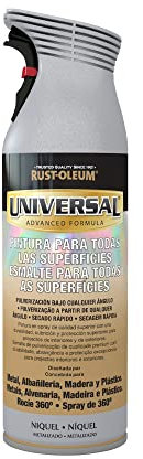 Rust-Oleum Universal pintura multisuperficie en spray Metalizao Níquel 400 ml
