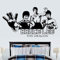 Bruce Lee Fight Star Karate Wandkunst Aufkleber Wandbild Room Removable Decal 77X42Cm