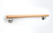 Holz-Handlauf Set mit halbrunden Abschlüssen und Haltern 50-290 cm am Stück (Buche, 90 cm)