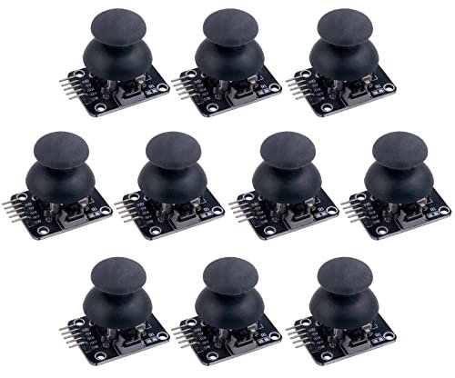 Wishiot Thumb Joystick Module Dual Axis Sensor Game Controller Sensor Joystick Breakout Module Compatible with Arduino PS2 Raspberry Pi (10)