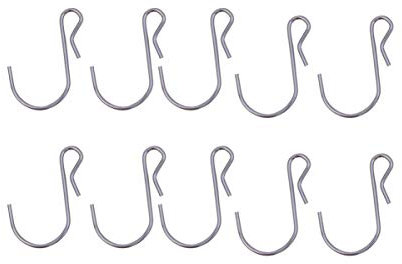EXCEART 20pcs Haken zum Aufhängen S-Form Metallhaken Mini S-Haken Kleiderhaken Schrankhaken für Badezimmer Schlafzimmer Tür Büro Küche Geschäft Löffel Garderobe (Pattern 2)
