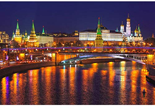 ZZDXW Diamond Painting Set Russland Nachtszene 5D Diamant Painting Full Erwachsene Diamond Painting Diamant Painting Bilder Diamond Painting Set Full 30 x 40 cm Diamond Painting Set Kinder