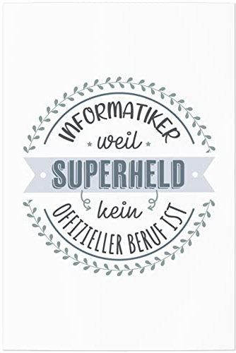 JUNIWORDS Poster, Informatiker, Weil Superheld kein offizieller Beruf ist, 60 x 90 cm