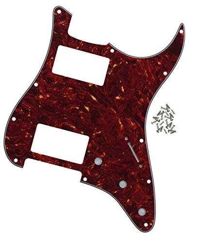 E-Gitarre Pickguard HH W/Schrauben Für 11 Löcher Strat Style Gitarre Zubehör Pickguard Platte (Color : 10)