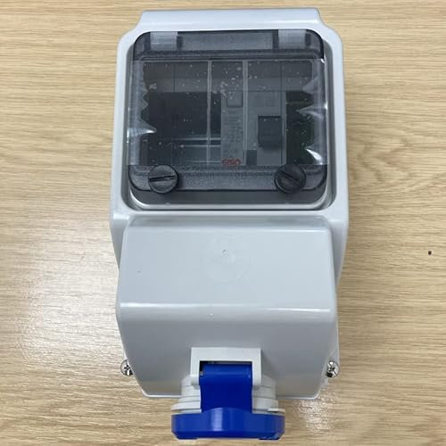 Garo 16 amp 3 Pin Socket with 25A 30mA RCD, 230V IP44 2P+E Blue Single Phase