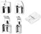 Lot de 5pcs Pieds de Fermeture Éclair Invisibles/Dissimulés/Larges/Étroits/Transparents pour Machine à Coudre Domestique Compatible avec Brother Compatible avec Singer