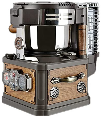 Torréfacteur de café, torréfacteur de grains de café électrique, séchoir à grains de café vintage, 3 modes de cuisson, 8 vitesses de cuisson, 24 combinaisons, contrôle précis de la température à