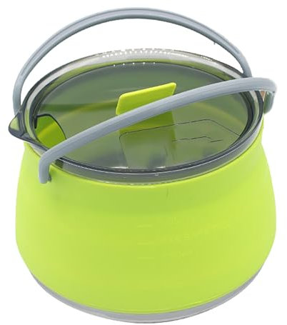 GAUDIO Popote Bivouac, Vaisselle Camping Car, Casserole Camping Poêles de Camping Compactes et Pliables pour la Randonnée en Plein Air (Color : Yellow)