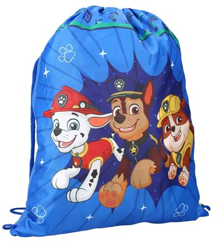 PAW PATROL Turnbeutel - Pups On The Go - Rucksack - Blau - Rechteckig - Softshell - Reißverschluss - Polyester - Cartoon - Paw Patrol - Multi-Sport - Grundschule