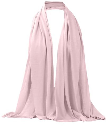 Hijab Kopftuch Damen Jersey Turban, Leicht Burka Schal Christliches Veil Khimar Gebetskleidung Elegant Kleidung Niqab Muslimische Silk Scarf Kopftücher Chiffon Stoff Kopfbedeckung Araber Tuch