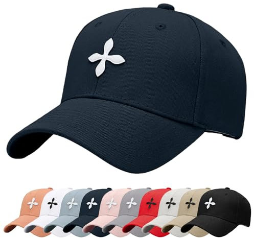 Enwokran Baseballkappe Unisex Einstellbare Freizeit Mütze Stickerei Trucker Hut Verstellbare Sonnenhut Sport Reisen Draußen Sonnenschutz Hüte Baseball Cap Baseballmütze (A_Marine)