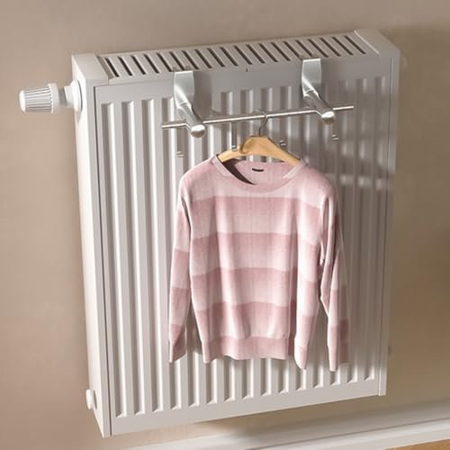 Scaldasalviette per radiatore, in acciaio inox, per termosifone, per bagno, casa, lavanderia, vestiti, riscaldamento (50 cm)