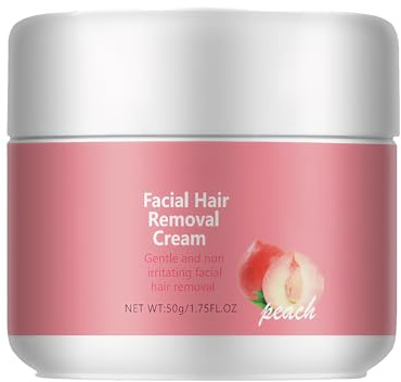 Creme Depilatoire Visage 50g Creme Epilatoire Visage Femme Crème Dépilatoire Femme Efficace Douce pour la Lèvre Supérieure, les Joues, le Menton et les Mains