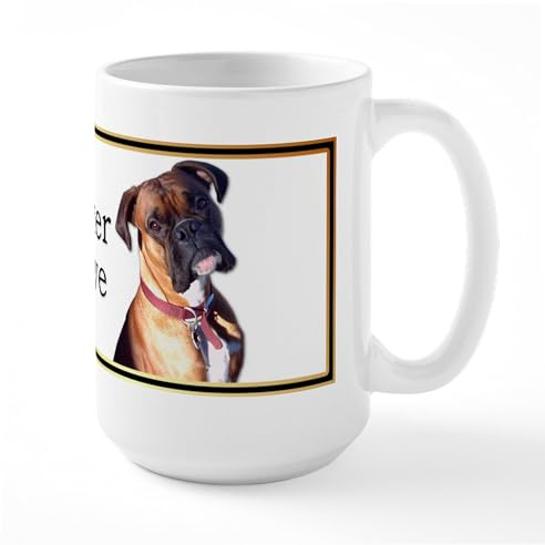 CafePress Boxer Dog Large Mug 15 oz (444 ml) Ceramic Coffee Mug