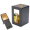 TuToy Pet Dog Cat Cremation Urn Memorial Halten Sie Sake friedliche Fotobox Rechteck schwarz