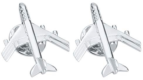 joyMerit 2 Stücke Flugzeug Brosche Pins Anstecknadeln Abzeichen Kleidung Tasche Decor