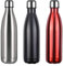 flintronic Botella de Agua Acero Inoxidable 350ml, Estanqueidad, Acero Inoxidable sin BPA Doble Pared al vacío Termo para Sport Gimnasio Trekking Bicicleta, Cepillo de Limpieza Incluido, Rojo
