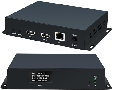 ORIVISION H265 H264 HDMI IPTV codificador con OLED SRT RTSP RTMP RTMPS Codificador de transmisión IP