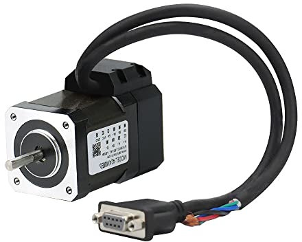 RTELLIGENT Nema 17 Closed Loop Schrittmotor 0.6NM 5mm Wellendurchmesser Bipolar mit Encoder Feedback mit 3 Meter Encoder Verlängerungskabel für 3D Drucker (42AM06ED)