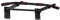 HOMCOM Barre de traction barre de fitness en acier charge maximale 120 kg montage mural 94 x 51 x 18 cm noir