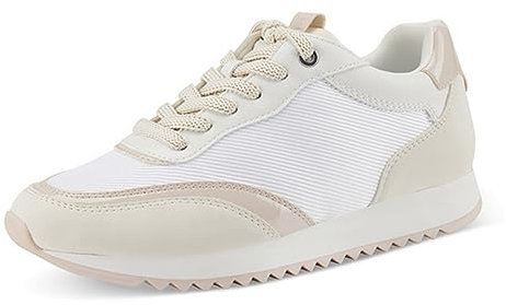 Tamaris Damen 1-1-23609-20 Sneaker Low, Ivory Comb, 39 EU